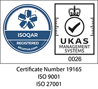 ISO 9001/27001 Certifacte Number 19165